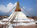 Kathmandu Boudhanath 10-5 Boudhanath Stupa From Above Just Left Of Entrance 